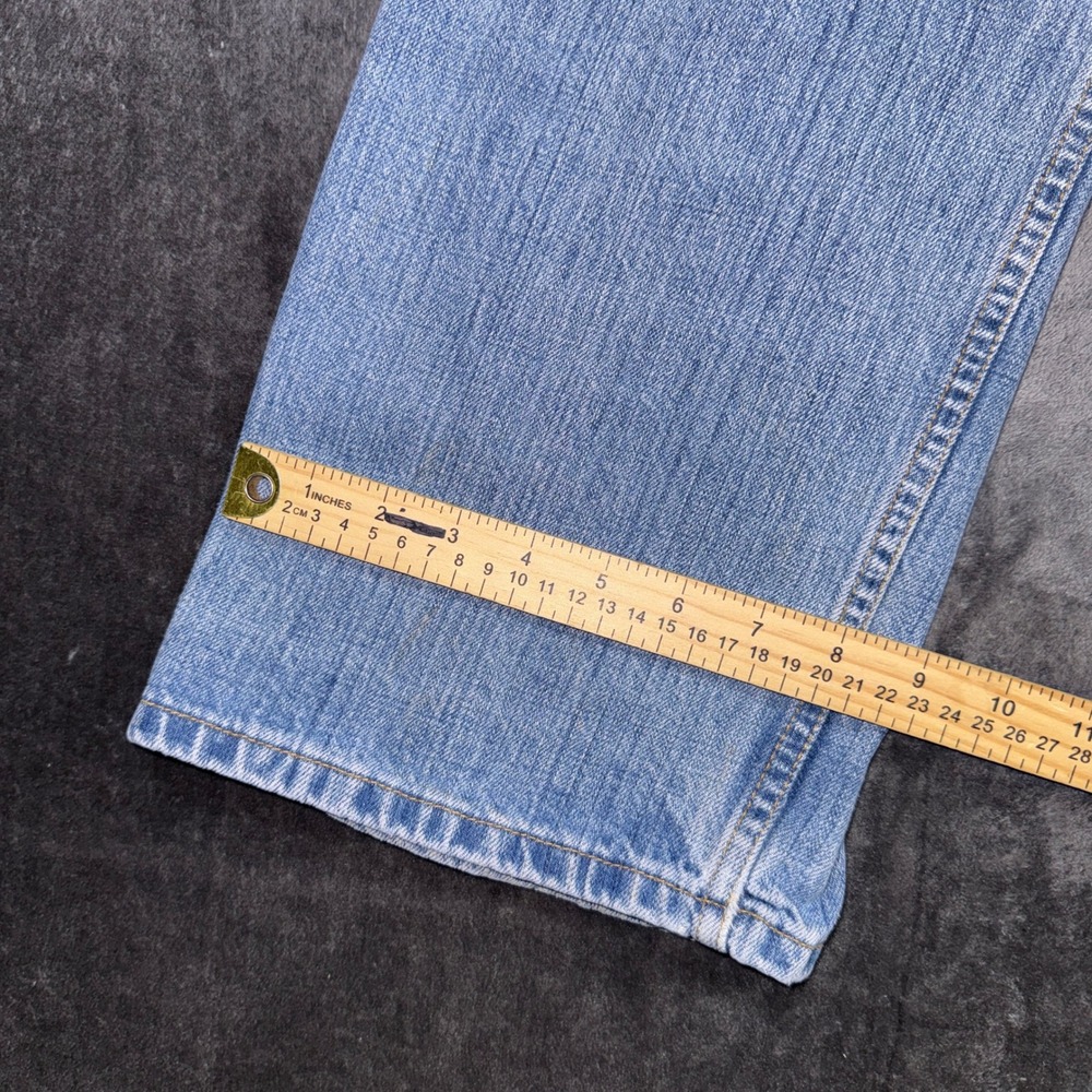Vintage 2002 Levi's 529 Jeans Mens 34x32 Low Rise Straight Blue Denim Y2K 0502 - Picture 13 of 16